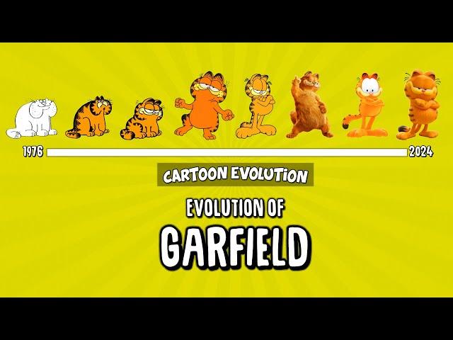 Evolution Of GARFIELD - 48 Years Explained | CARTOON EVOLUTION