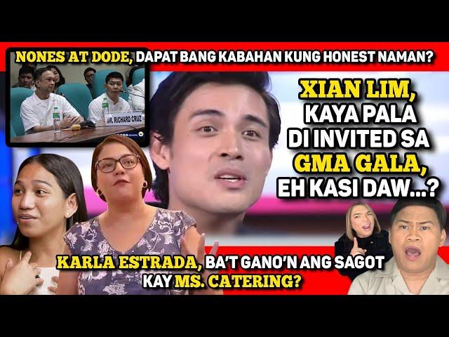 XIAN LIM, DI PALA INVITED?  KARLA, MAY “SAGOT” KAY MS. CATERING!  #Sandro #Nino