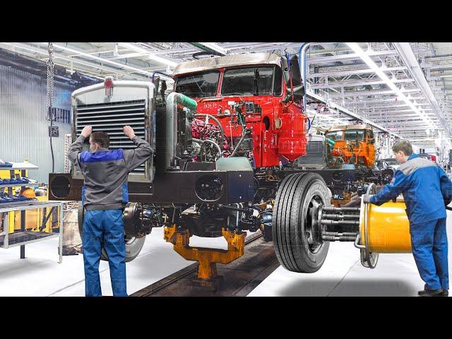 How They Build Powerful US Kenworth Trucks From Scratch  - Inside Production Line Factory