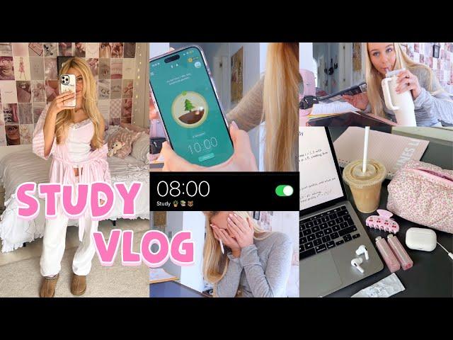 8 AM PRODUCTIVE STUDY VLOG am Wochenende | MaVie Noelle