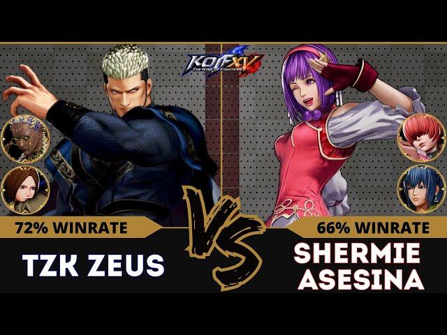 KOF XV⭐ZEUS (Dolores/Goenitz/Whip) vs SHERMIE ASESINA (Shermie/Athena/Leona)⭐Ranked Match - 11/24