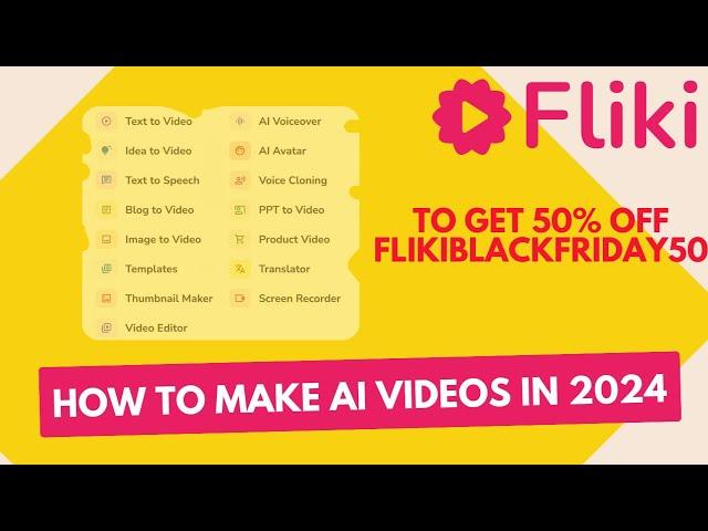 Create Stunning AI Videos in 2024 with Fliki.AI – Unlock a 50% Discount Today!