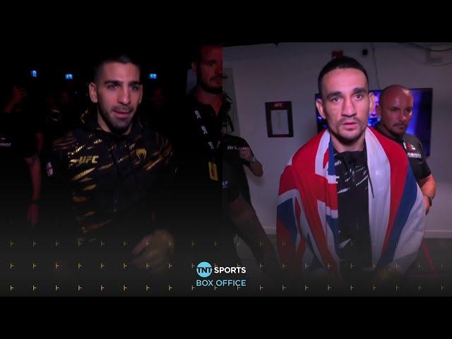 Ilia Topuria & Max Holloway walkout ahead of their Featherweight title bout #UFC308 