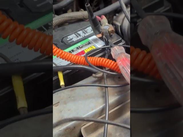 Old car not charging? Easy check easy fix #jalopy #diy #alternator