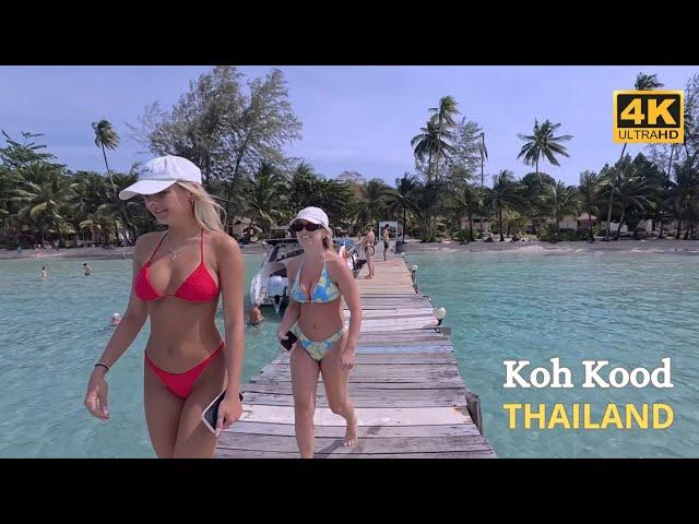 Koh Kood - Bang Bao Beach - Thailand - Walking beach 4K