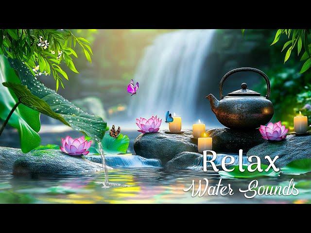 Relaxing Meditation Music  Bamboo, Calming Music, Water Sounds, Nature Piano Music, Spa