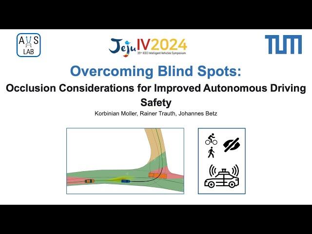 Overcoming Blind Spots: Occlusion Considerations for Improved Autonomous Driving Safety  (IV'24)