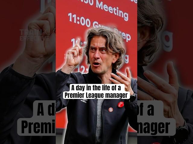 A Day In The Life A Premier League Manager #footballshorts