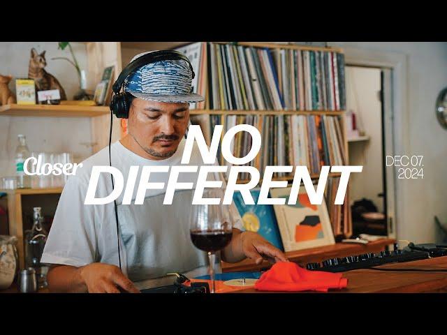 NO DIFFERENT | CLOSER RECORD STORE | DJ Sessions | Progressive Tech House, Minimal, Electronic Music