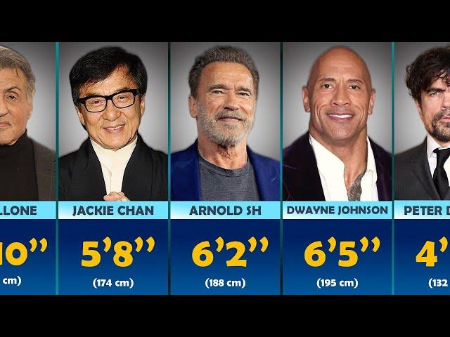 Height Comparison of Famous Hollywood Actors