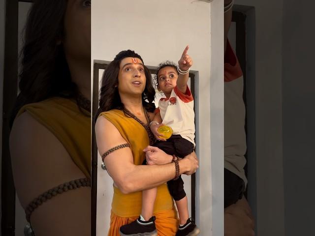 Shrimad Ramayan show bts  /  ayansh pandey  #cute #bts #trending #ramayan #sonysab #ram #4k #msti