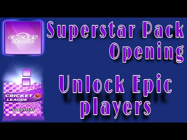 Cricket league superstar pack opening | Unlock Epic player #cricketleague