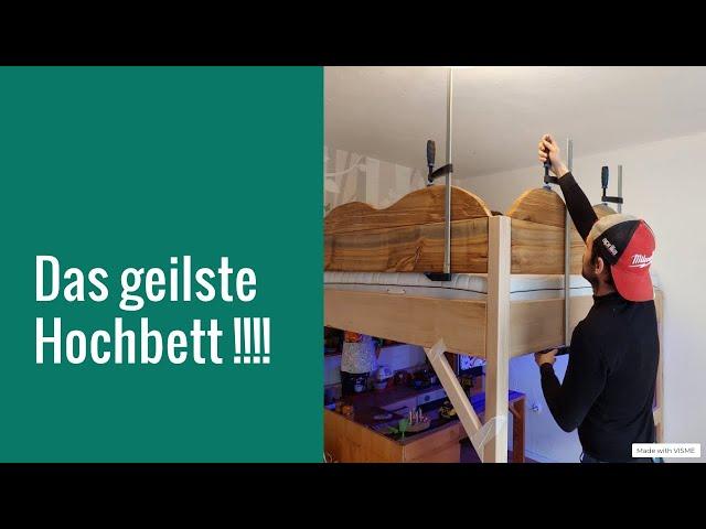 Hochbett selber bauen/ Wie baut man ein Bett #letsbastel #woodwork #heimwerken #maschinen #werkstatt