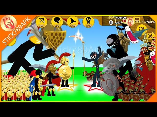 ALL SPEARTON GRIFFON GOLDEN XIPHOS VS ALL BOSS ZOMBIE MEGA KAI | Stick War Legacy Mod | Stick789Apk