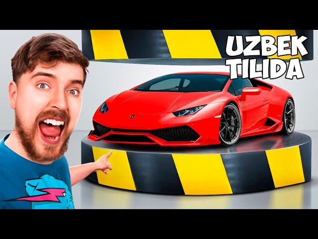 Lamborgini-ni Pressda ezamiz - @MrBeast O'zbekcha