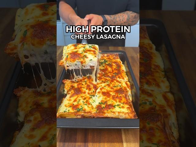 Healthy & Easy High Protein Lasagna Meal Prep! #mealprep #foodie #highprotein #healthyrecipes #food