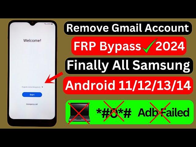 All Samsung FRP Bypass 2024 New Unlock FRP 2024 - Samsung FRP Remove ADB Fail - *#0*# Not Working