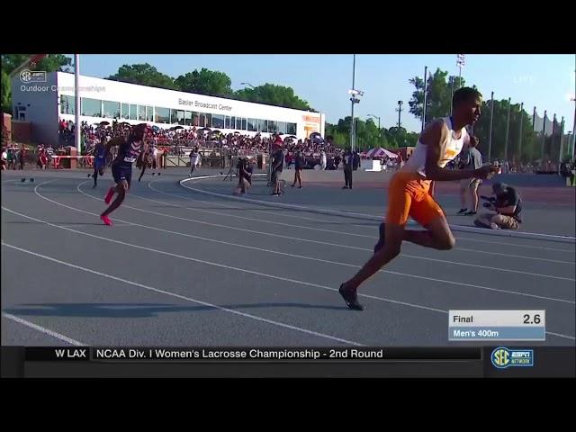 Nathon Allen 400m - 2018 SEC Outdoor Championships