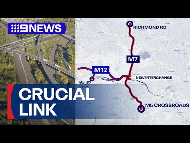 Exclusive look into new interchange being built above busy Sydney motorway | 9 News Australia