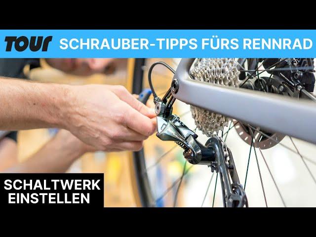 Rennrad-Schaltung - Schaltwerk richtig einstellen: Shimano, Campagnolo, Sram