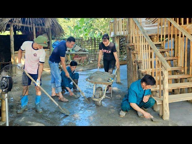 The Power of Kindness: Kind Men Help Thuy Pour Her House Foundation_Ly Thanh Thuy