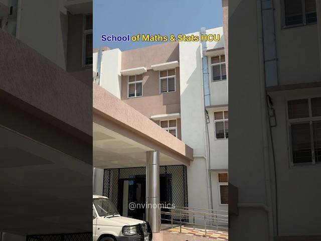 School of Maths & Statistics HCU #UoH New building #hyderabad university