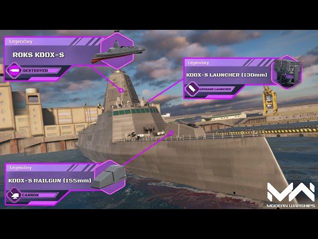 New Bundle Ship Overviews! ROKS KDDX-S! With First Multipurpose Grenade Launcher! | Modern Warships