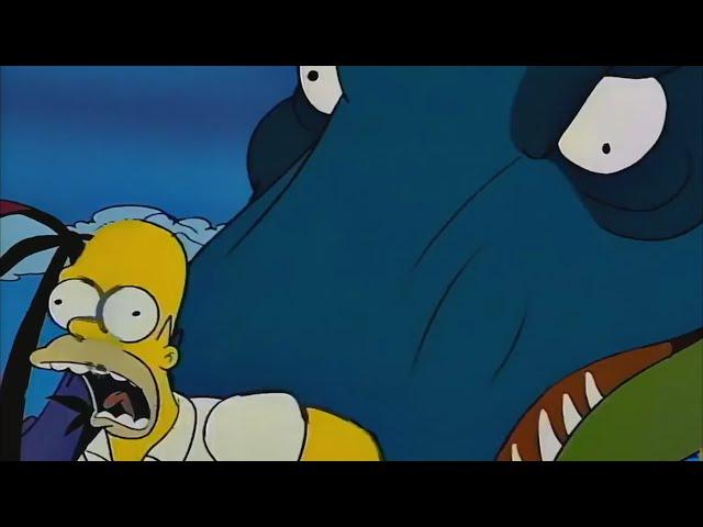 The Simpsons - Homer travels back in time