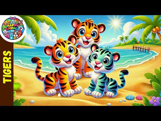 Tiger's Happy Journey | ‪@HappyAnimalsTV Kids Songs & Nursery Rhymes