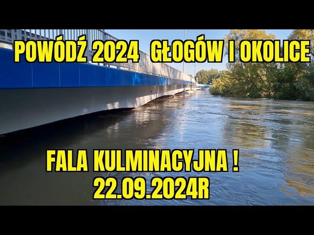 POWÓDŹ 2024 FALA KULMINACYJNA GŁOGÓW SERBY WILKÓW