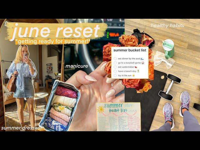 JUNE RESET ️ chatty vlog: summer bucket list, poolside hangs, TJ’s haul, + anxiety meds update