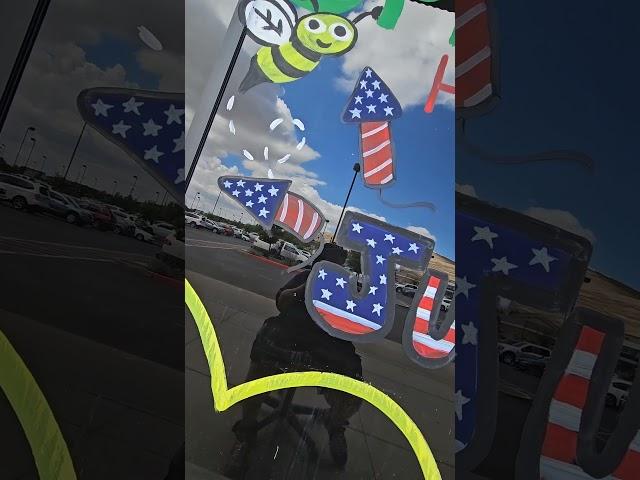 Sprouts Mural 4th of July #shorts #art #painting #mural #creative #mylkboxdesigns #az