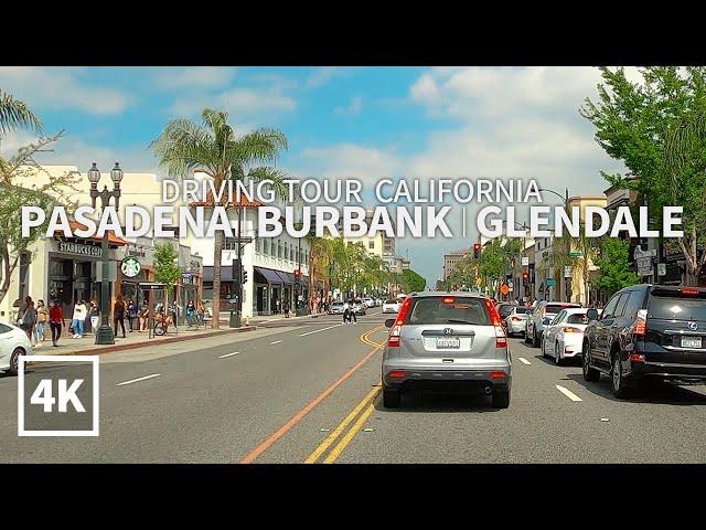 [Full Version] Driving Tour - Pasadena, Burbank, Glendale, Los Angeles County, California, Travel 4K