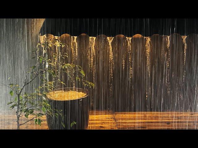 Sleep Hypnosis to Fall into Sleep in 3 Minutes with Heavy Rain & Torrential Thunder Sounds at Night