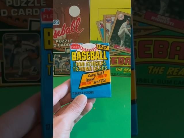 1987 Fleer Wax Pack!! #baseballcards #packopening #shorts @CoolerPlastix