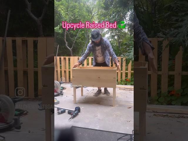 Upcycle raised bed build #raisedbed #build #gardening #carpentry #woodworking #diy #timelapse #fast