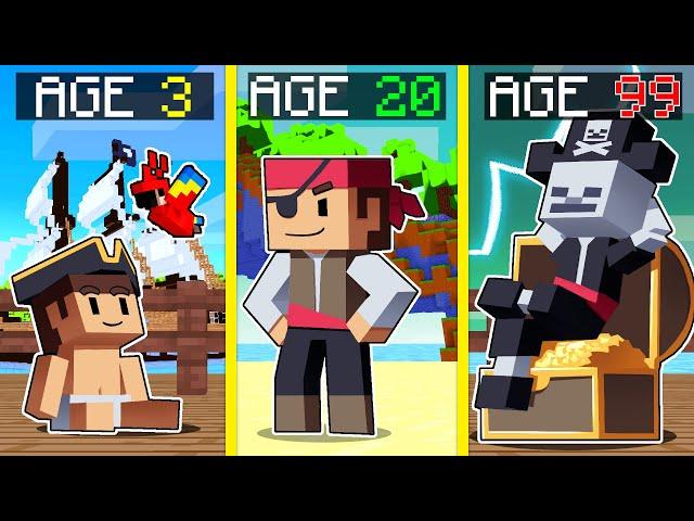 Surviving 99 Years As a PIRATE In Minecraft!