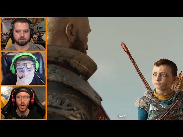 Let's Players Reaction To Atreus His True Name | God Of War (PS4)