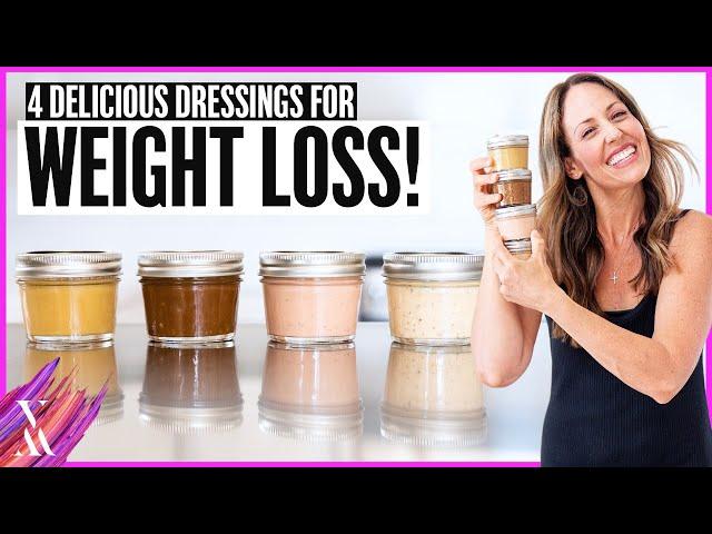 MY 4 FAVORITE (OIL FREE) SALAD DRESSINGS FOR WEIGHT LOSS! + Easy Hack 