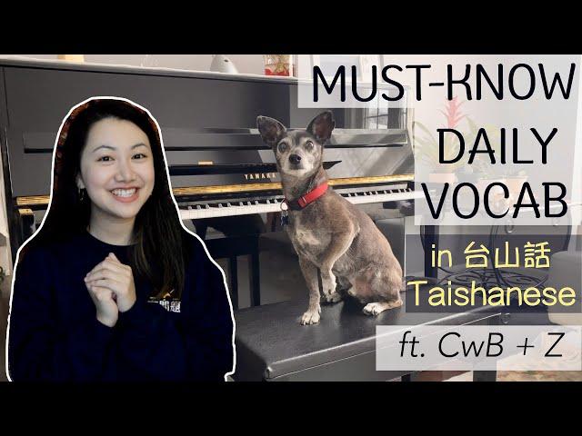 (Beginner Taishanese) Must-know Daily Routine Vocab (ft. CwB + Z)