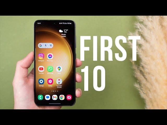 Galaxy S23 - First 10 Things To Do! (Tips & Tricks)