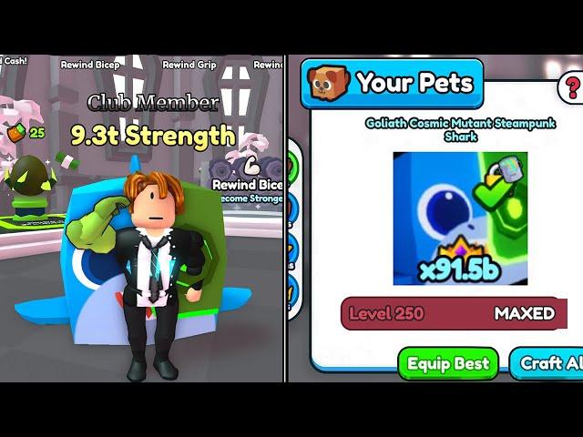 INSANE 91 BILLION Power Pet Unlocked in Arm Wrestling Simulator