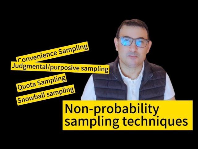 Non-probability sampling techniques