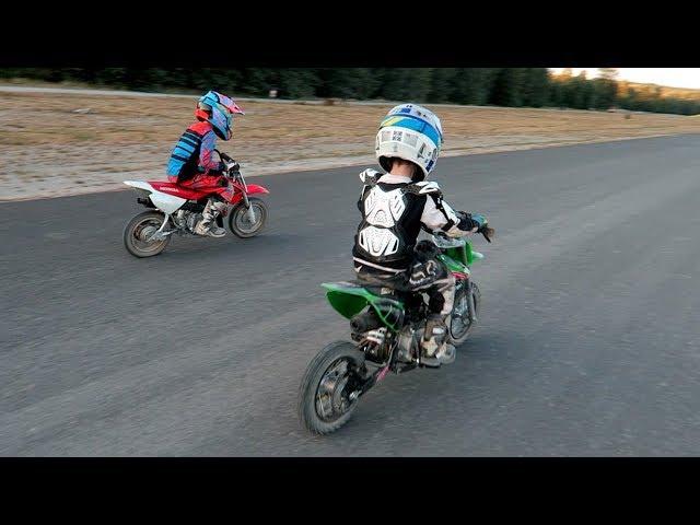 CRF 50 vs SSR 70 Drag Race