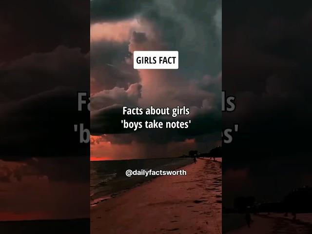 Facts About Girls | Boys Take Notes #shorts #psychologyfacts #subscribe