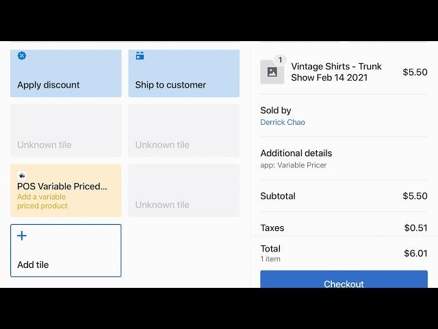 Selling Variable Priced Products with Shopify Point of Sale (POS)