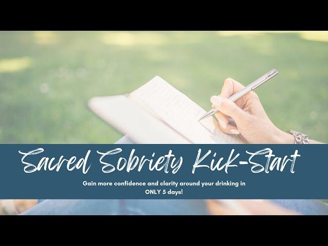Have you signed up for my 5-Day Sacred Sobriety Kick Start yet  It's FREE! Link in the description.