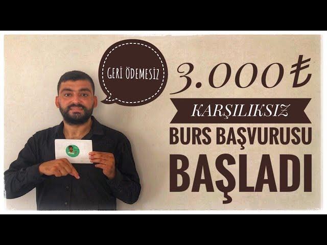 3.000₺ KARŞILIKSIZ BURS - BİR ADIMVAR BURS BAŞVURUSU BAŞLADI (GERİ ÖDEMESİZ BURS)