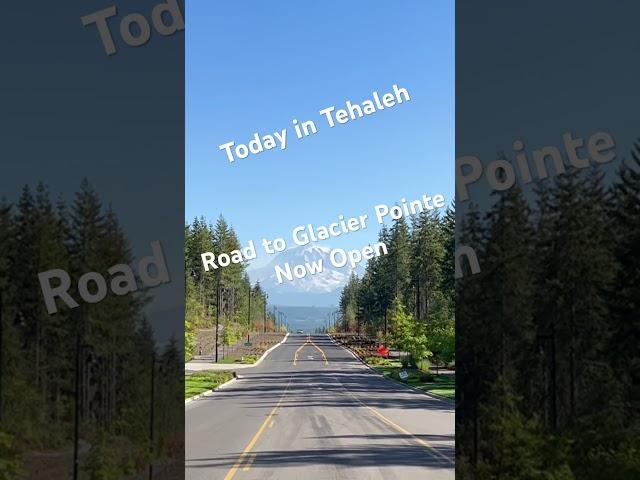 Today in Tehaleh ️The Road to Glacier Pointe Tehaleh’s Newest Community is Now Open! Come Visit 