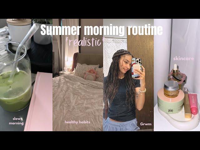 my cozy & calm summer morning routine  (simple & realistic)